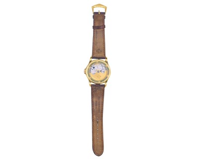 Lot 1005 - PATEK PHILIPPE - A fine Calatrava 18k gentleman's automatic wristwatch.