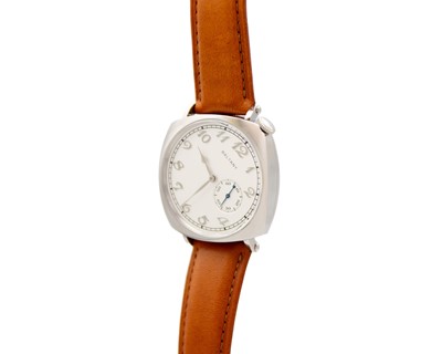 Lot 1016 - BALTANY - A stainless steel rotated dial gentleman's automatic wristwatch.