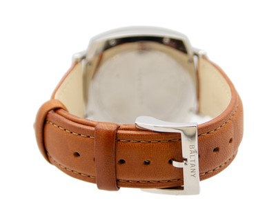 Lot 1016 - BALTANY - A stainless steel rotated dial gentleman's automatic wristwatch.