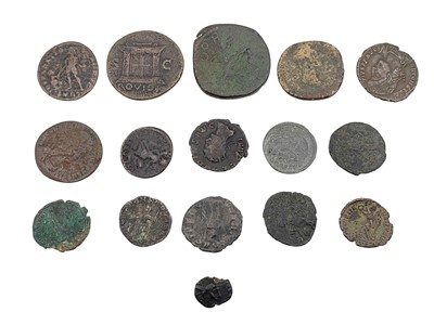 Lot 44 - A selection of Roman bronze coinage.