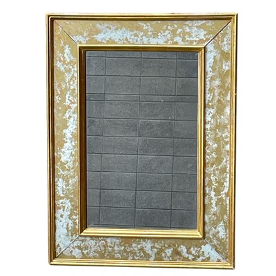 Lot 70 - A Distressed look Gold Finish Mirror. 50 x...