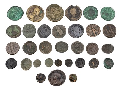 Lot 21 - A selection of Roman Imperial bronze coinage.