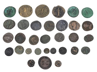 Lot 21 - A selection of Roman Imperial bronze coinage.