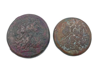 Lot 174 - Ptolemaic Kingdom of Egypt - two Drachm bronze coins.