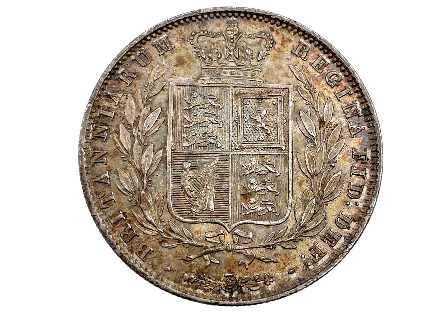 Lot 137 - Victoria (1837-1901), Halfcrown, 1846, young head left, reverse crowned shield.