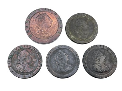 Lot 9 - George III copper 'cartwheel' coinage.