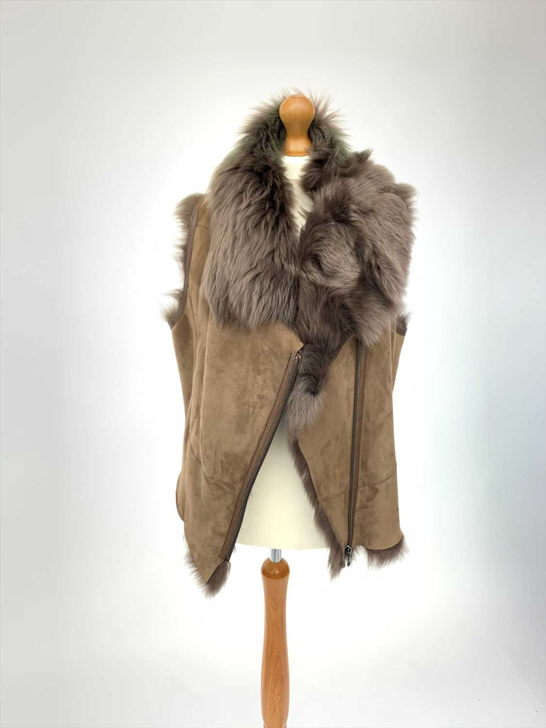 lambskin gilet