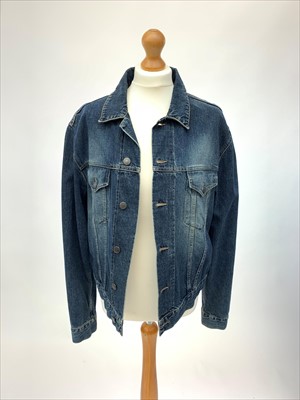 Lot 3045 - A Gucci denim jacket, label size 52.
