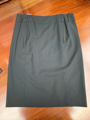 Lot 3047 - A short black smart pencil skirt, wool, by Gucci.