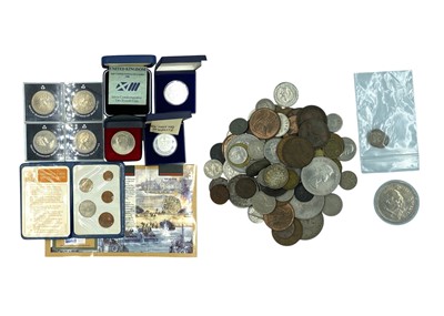 Lot 139 - A collection of GB and European coinage including silver.
