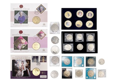 Lot 49 - A collection of special issue crown coins and First Day Coin covers.