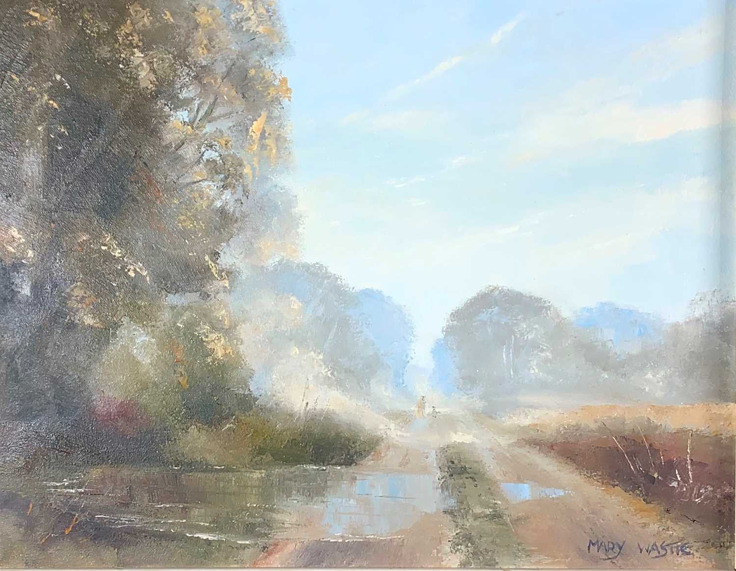 Lot 547 - Mary WASTIE (b.1935) Early Morning Walk, Quiet...