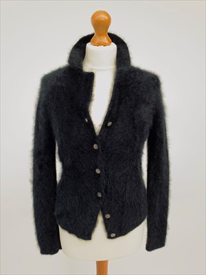 Lot 3065 - A black mohair cardigan by Fenn Wright and...