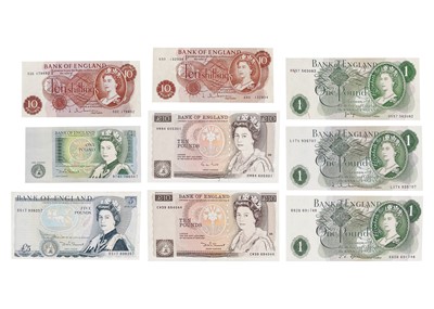 Lot 112 - A GB collection of A/UNC banknotes.