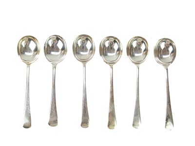 Lot 68 - A matched set of ten silver handled dinner knives