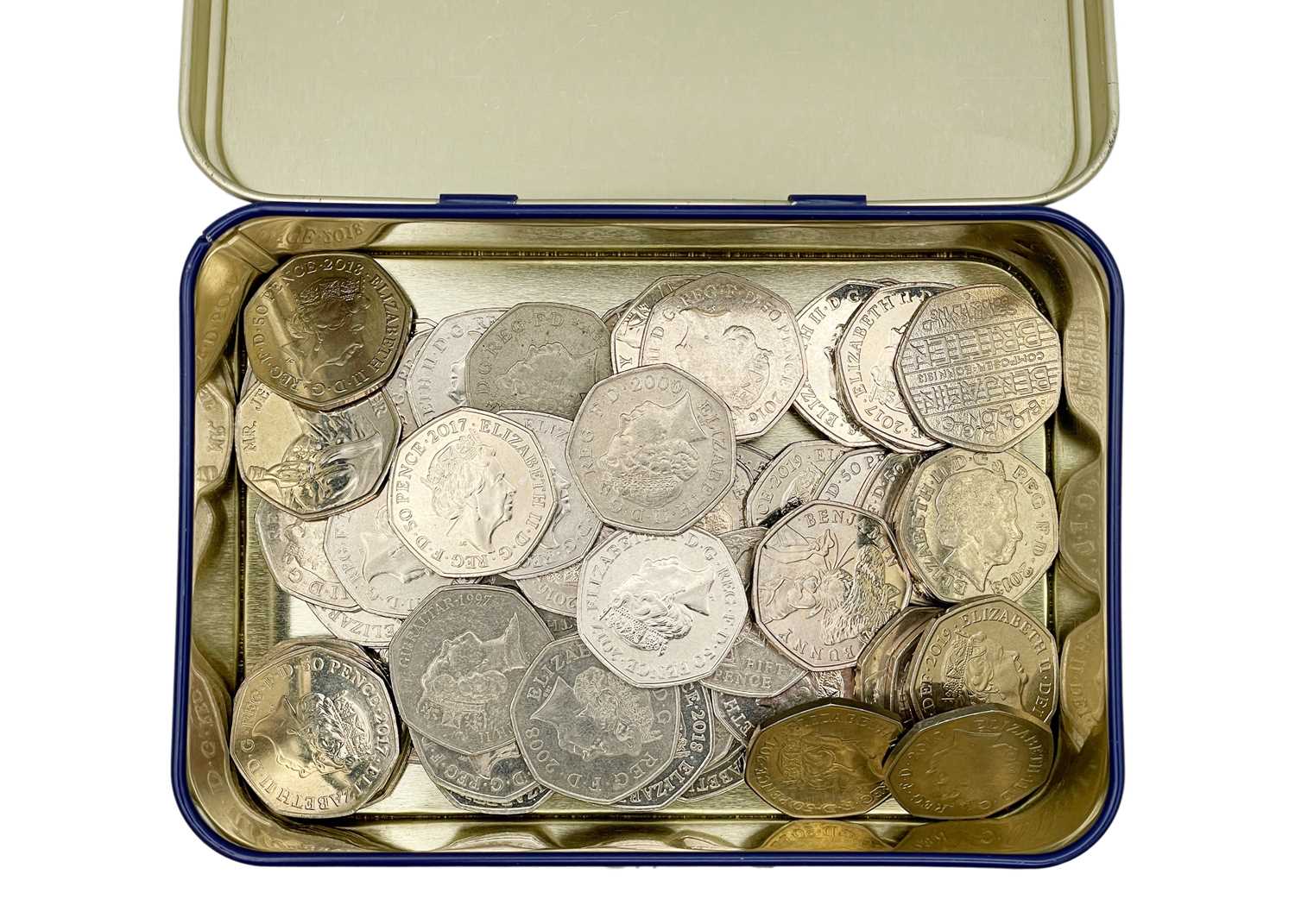 Lot 30 - A collection of special issue 50p fifty pence coins.