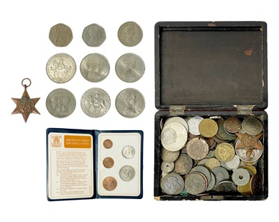 Lot 120 - GB and World coins, including some silver.
