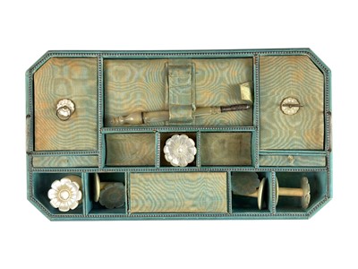 Lot 81 - A Satinwood and purple heart banded work box.