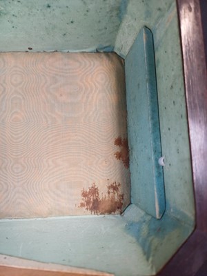 Lot 81 - A Satinwood and purple heart banded work box.