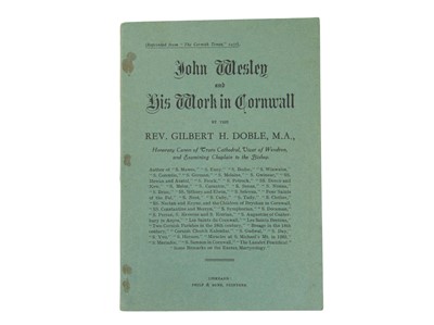 Lot 135 - (The hagiography of Cornwall) G. H. Doble