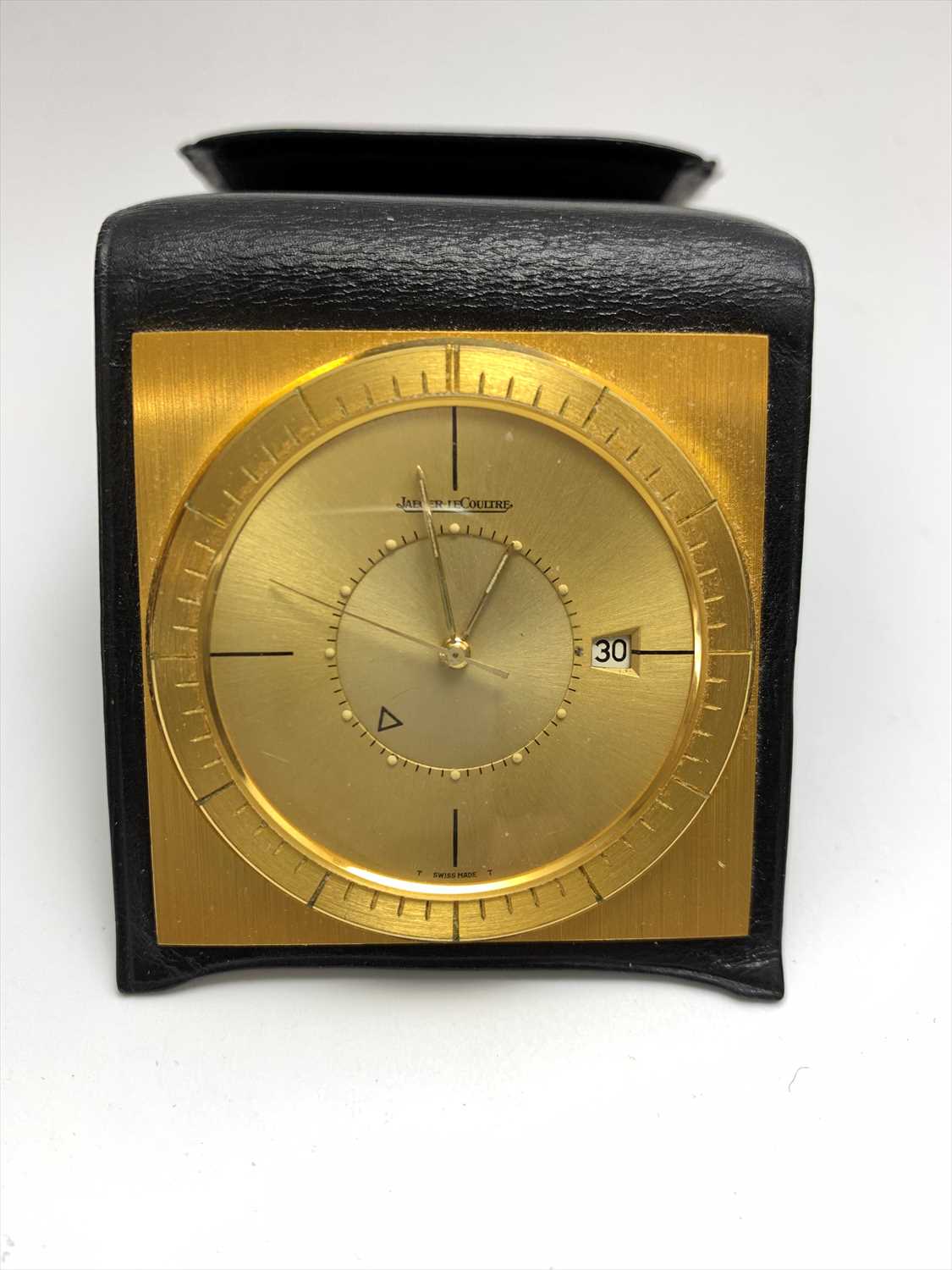 Lot 2431 - Jaeger LeCoultre Memovox pocket alarm watch in...