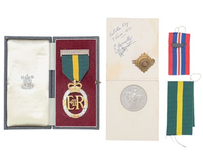 Lot 291 - A Queen Elizabeth II Territorial Efficiency medal.