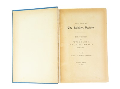Lot 20 - (The Hakluyt Society) The Travels of Peter Mundy 1608-1667