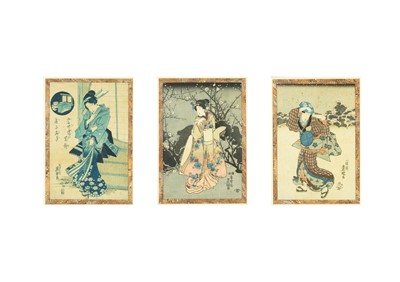 Lot 658 - Three Japanese woodblock prints.