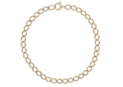 Lot 111 - A 9k gold bracelet.