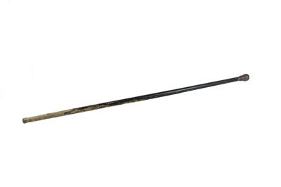 Lot 51 - An HMS Foudroyant Nelson commemorative copper and oak walking cane.