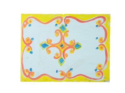 Lot 25 - Five handpainted fairground style panels.