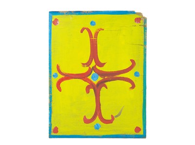 Lot 25 - Five handpainted fairground style panels.