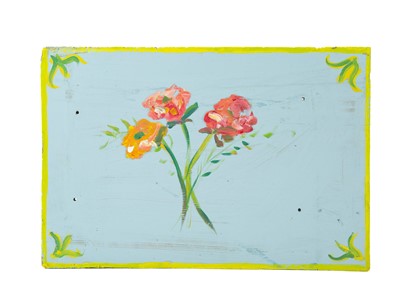 Lot 25 - Five handpainted fairground style panels.