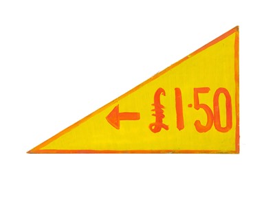 Lot 59 - Three handpainted fairground style signs.