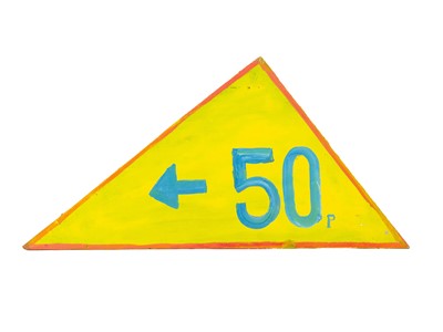 Lot 59 - Three handpainted fairground style signs.