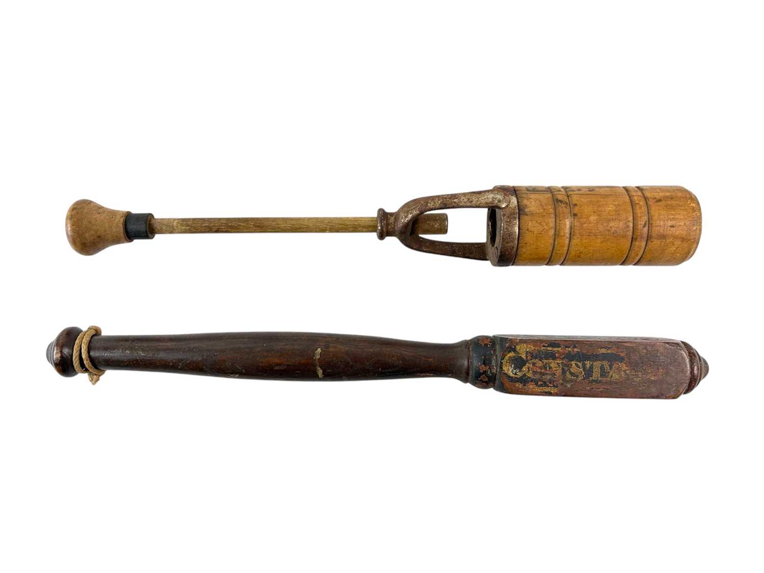 Lot 35 - Local interest; a Cornish police truncheon.