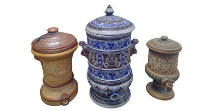 Lot 131 - Three antique water filters.