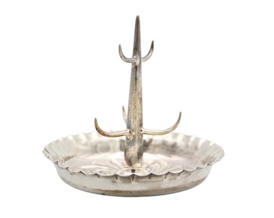 Lot 193 - A Victorian silver ring tree by William Hutton & Sons.
