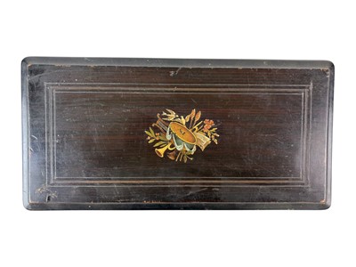 Lot 93 - A Swiss music box.