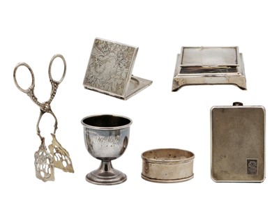 Lot 70 - A selection of seven small silver items.