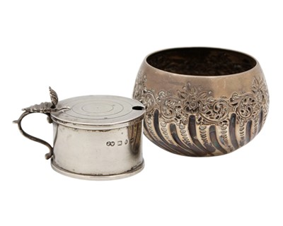 Lot 71 - A Victorian silver mustard pot by John Edward Wilmot, and a Victorian sugar bowl.