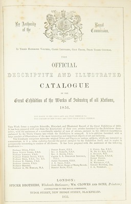 Lot 10 - (The Great Exhibition) Great Exhibition of the Works of Industry of all Nations