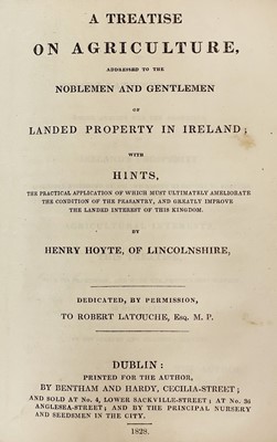 Lot 61 - A sammelband of agricultural works including Irish farming and revolutionary discourse