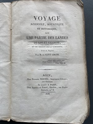 Lot 60 - (Early 19th century publishing and Agriculture) Jean Florimond Boudon