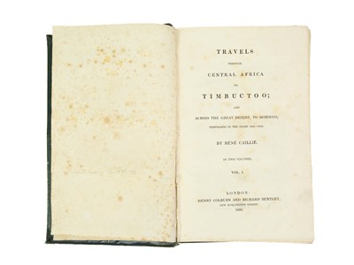 Lot 38 - (Travel) Rene Caillie