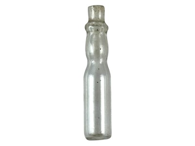 Lot 460 - A miniature glass oil bottle.