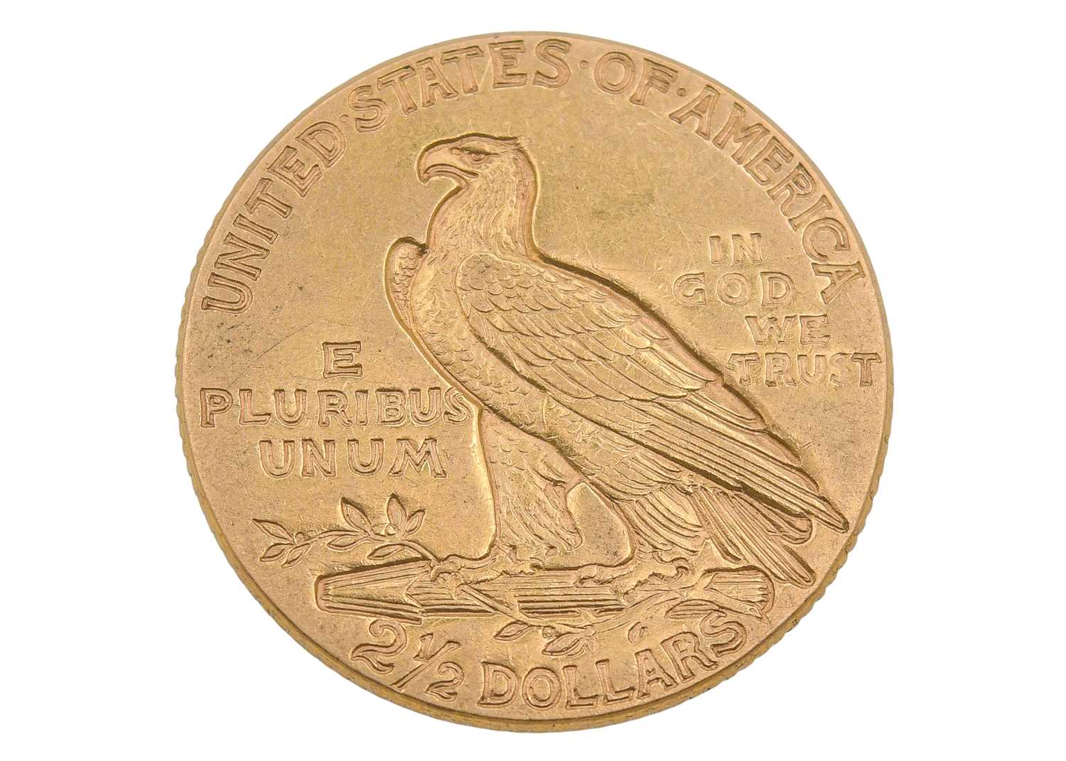 Lot 82 - A USA 1912 Quarter Eagle 2 1/2 two and a half dollars Indian head gold coin.