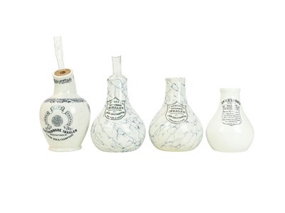 Lot 32 - A collection of Victorian ceramic inhalers.