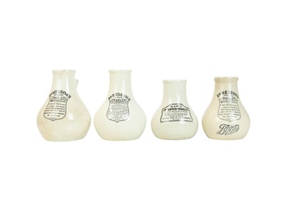 Lot 32 - A collection of Victorian ceramic inhalers.