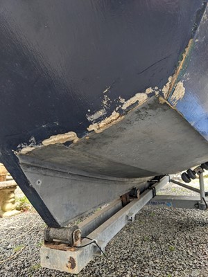 Lot 134 - A Laurent Giles Jolly Boat 15ft marine ply-built gaff sloop trailer-sailor day boat.